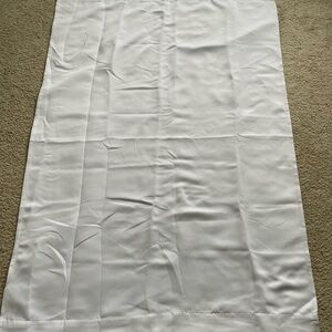 White blackout curtains